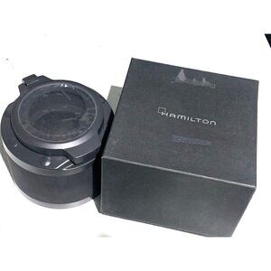 Hamilton Frogman Men's Watch Presentation Black Cardboard Box Display Empty